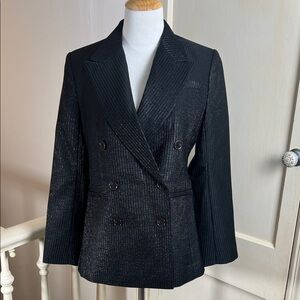 BANANA REPUBLIC • Elegant Black Double-Breasted Women's Blazer